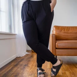 Bamboo Lounge Joggers - Black