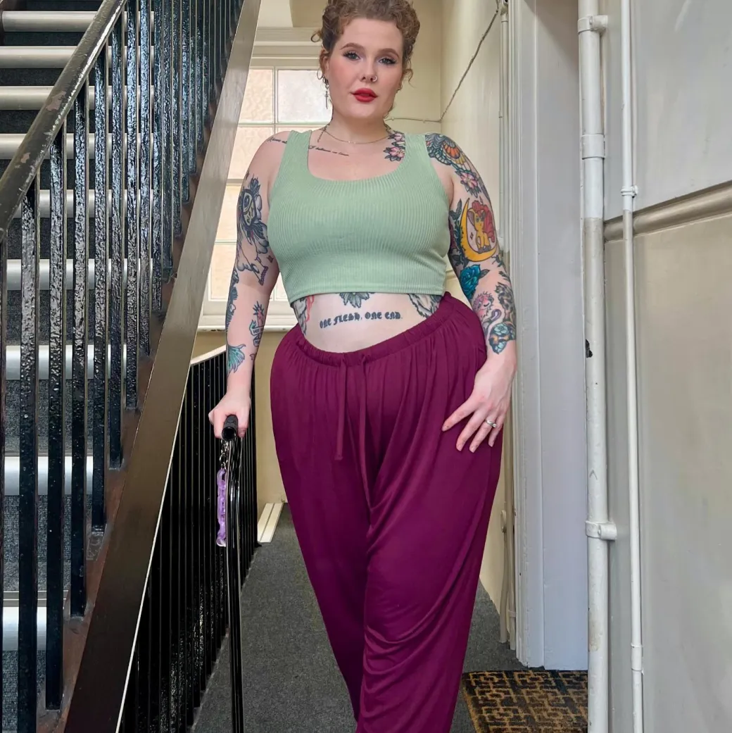 Bamboo Lounge Joggers - Cherry
