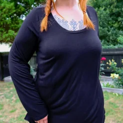 Bamboo Lounge Long Sleeve Top - Black