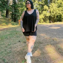 Bamboo Lounge Vest - Black