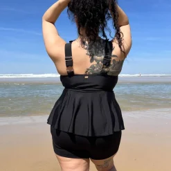 Beam Me Up Tankini Top - Black