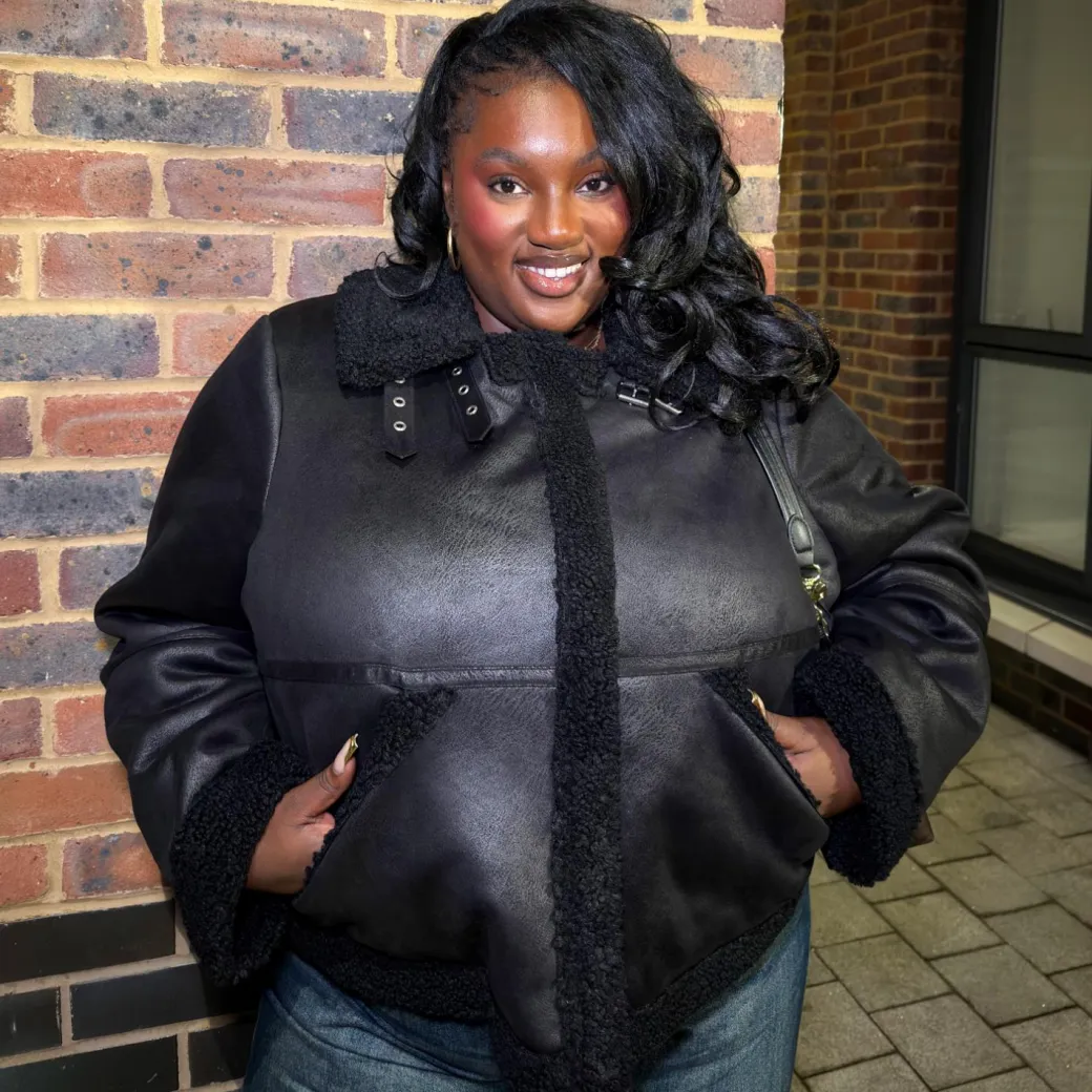 Bessie Aviator Jacket - Black