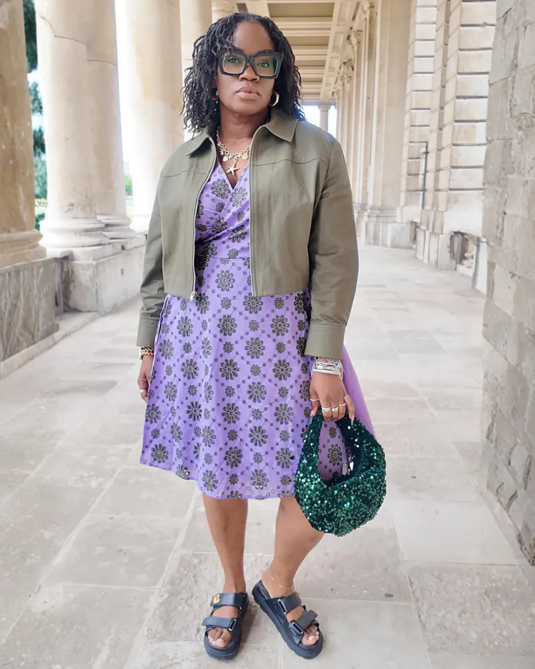 Broderie Anglaise Wrap Dress - Cassis de Violet