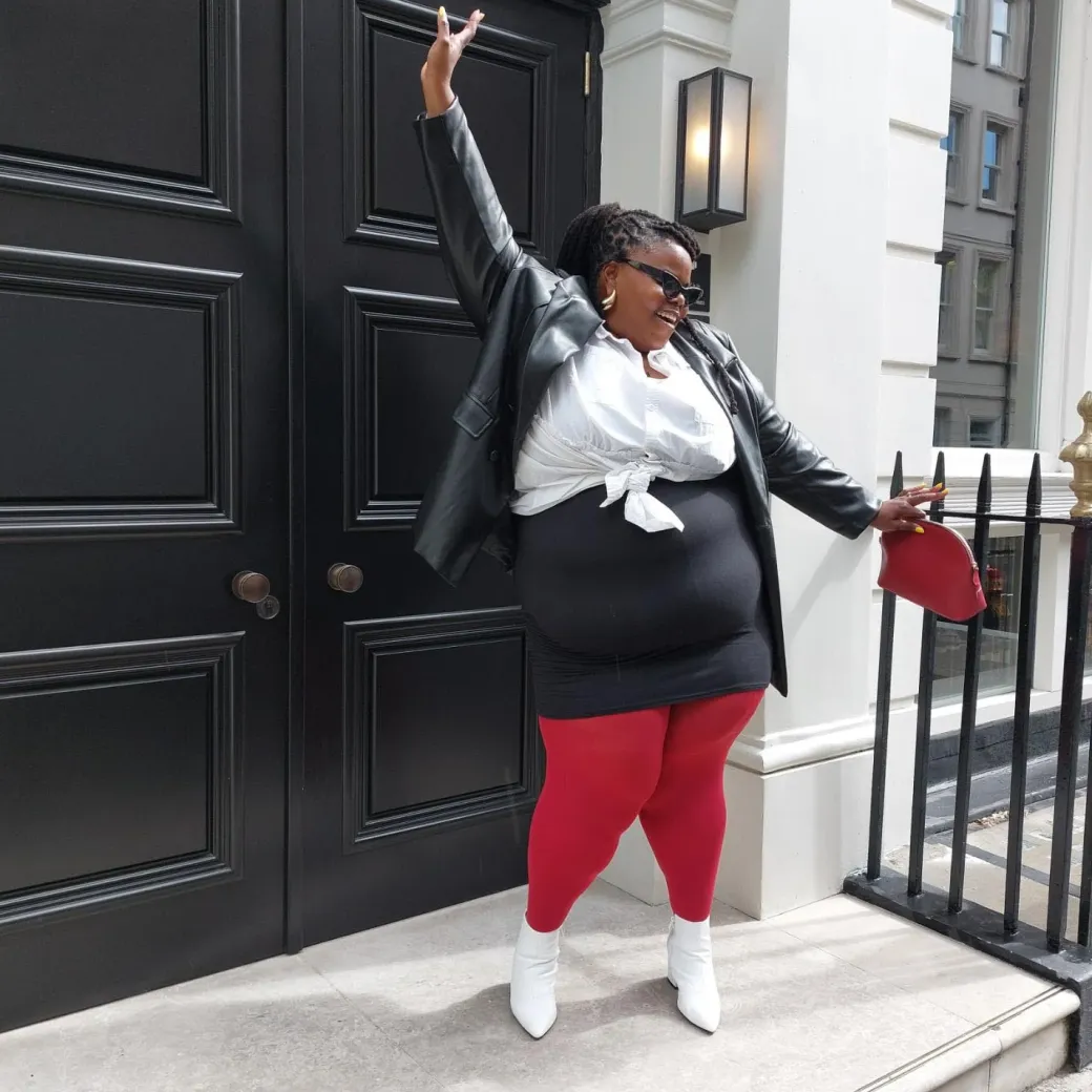 80 Denier Castor Oil Tights - Blood Red
