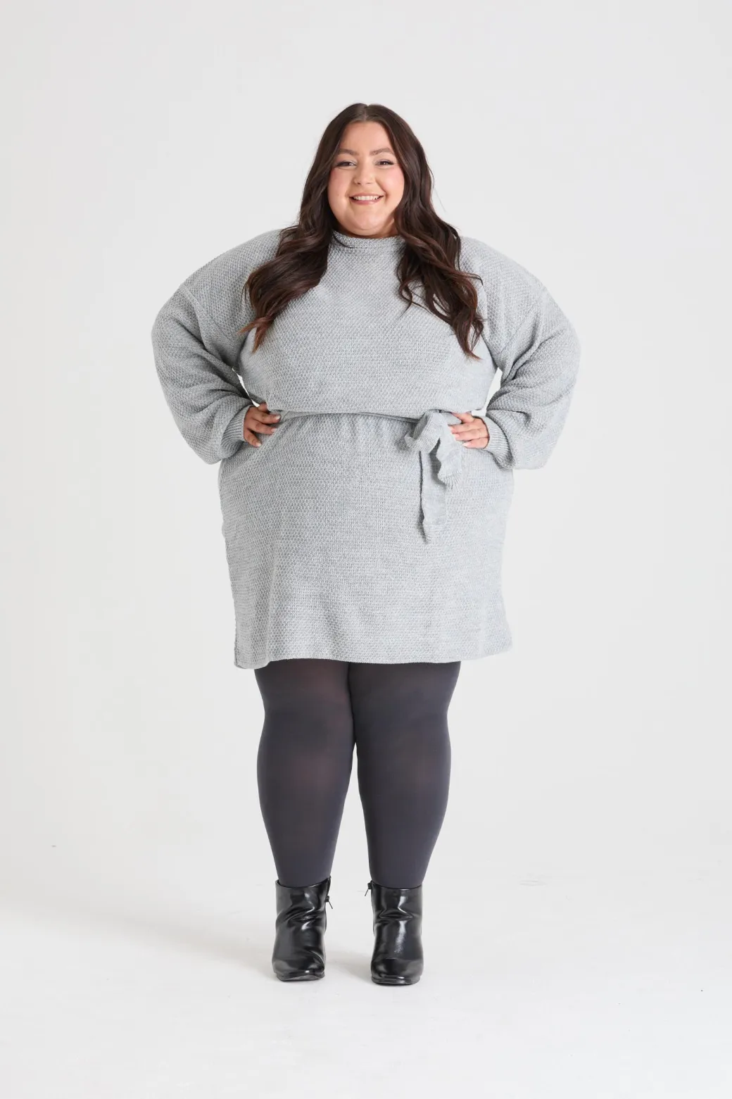 80 Denier Castor Oil Tights - Slate