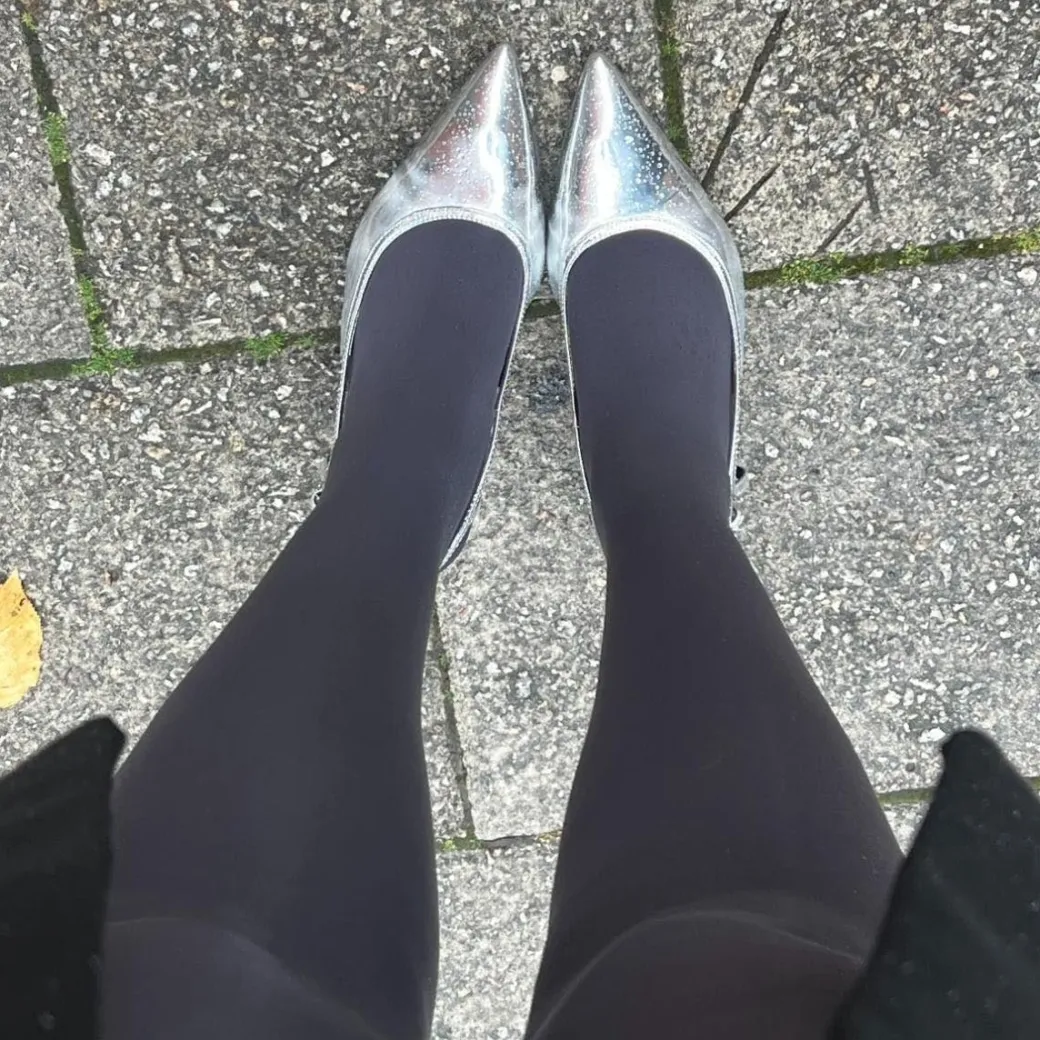 80 Denier Castor Oil Tights - Slate