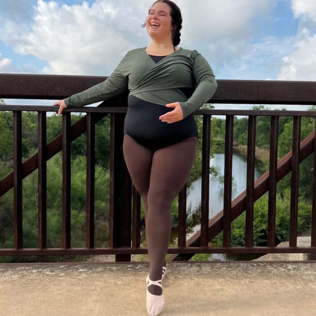 120 Denier Convertible Dance Tights - Hot Chocolate