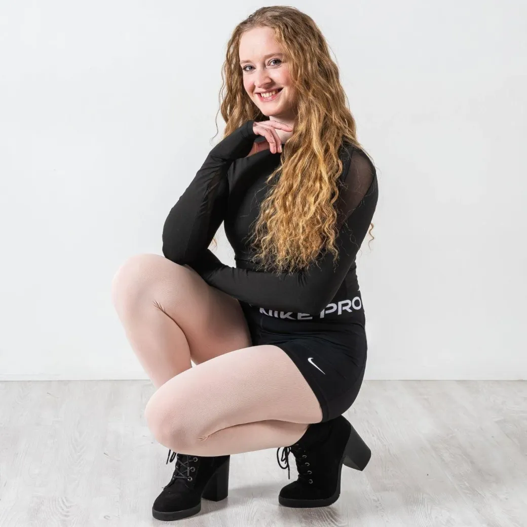 120 Denier Convertible Dance Tights - Pink