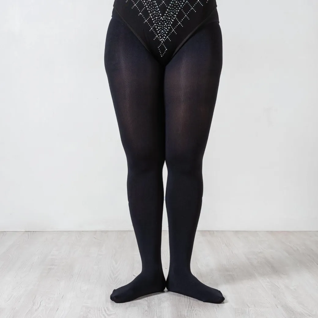120 Denier Convertible Dance Tights - Black