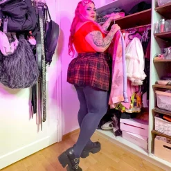 80 Denier Crotchless Tights - Brat