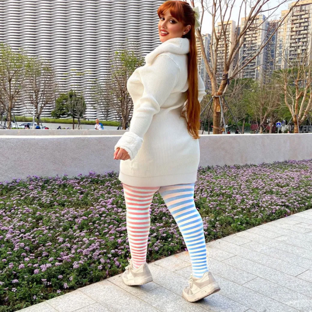 80 Denier Duo Tights - Blush Breeze