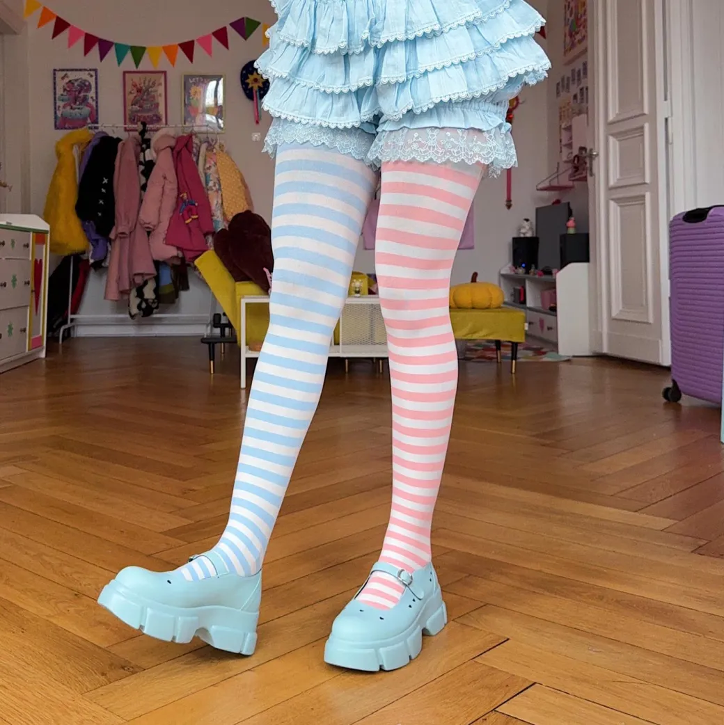 80 Denier Duo Tights - Blush Breeze
