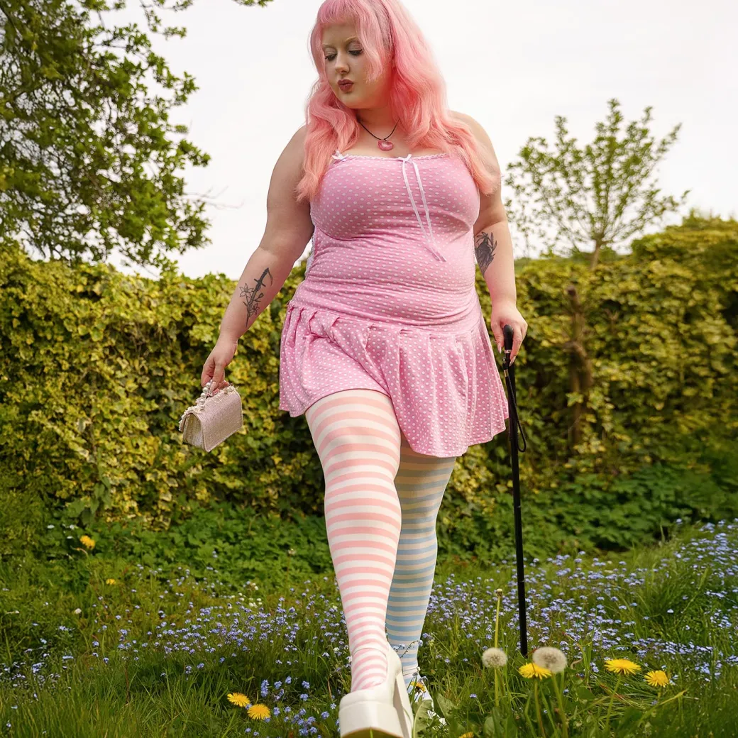 80 Denier Duo Tights - Blush Breeze
