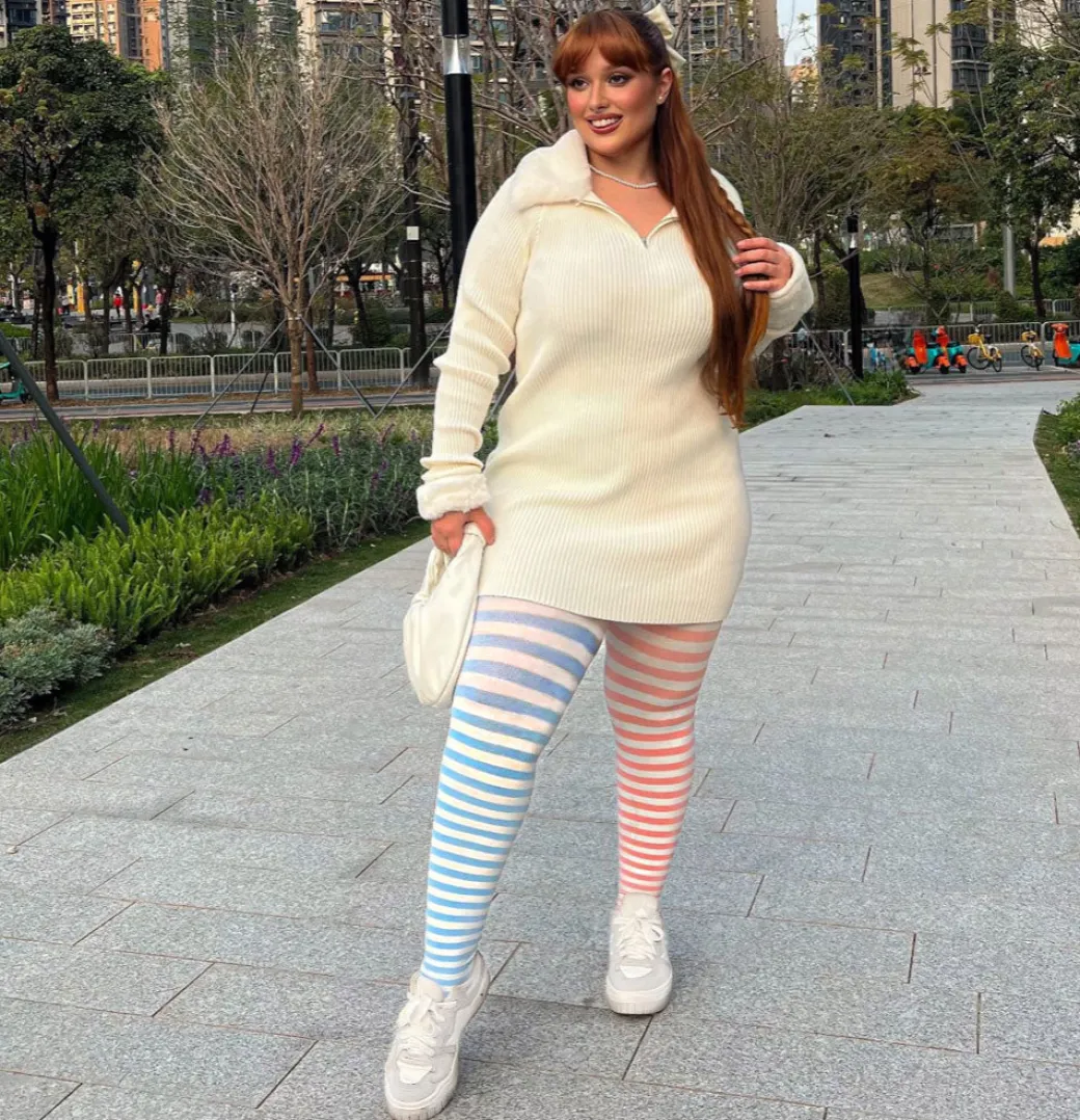 80 Denier Duo Tights - Blush Breeze