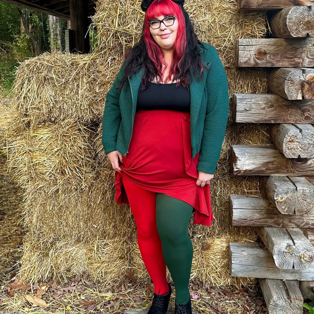 80 Denier Duo Tights - Bottled Delight