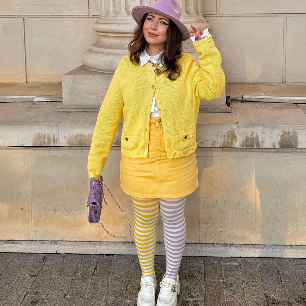 80 Denier Duo Tights - Mellow Yellow