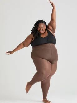 80 Denier Footless Tights - Divine