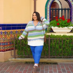 80 Denier Footless Tights - Peacock