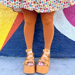 80 Denier Footless Tights - Toffee Apple
