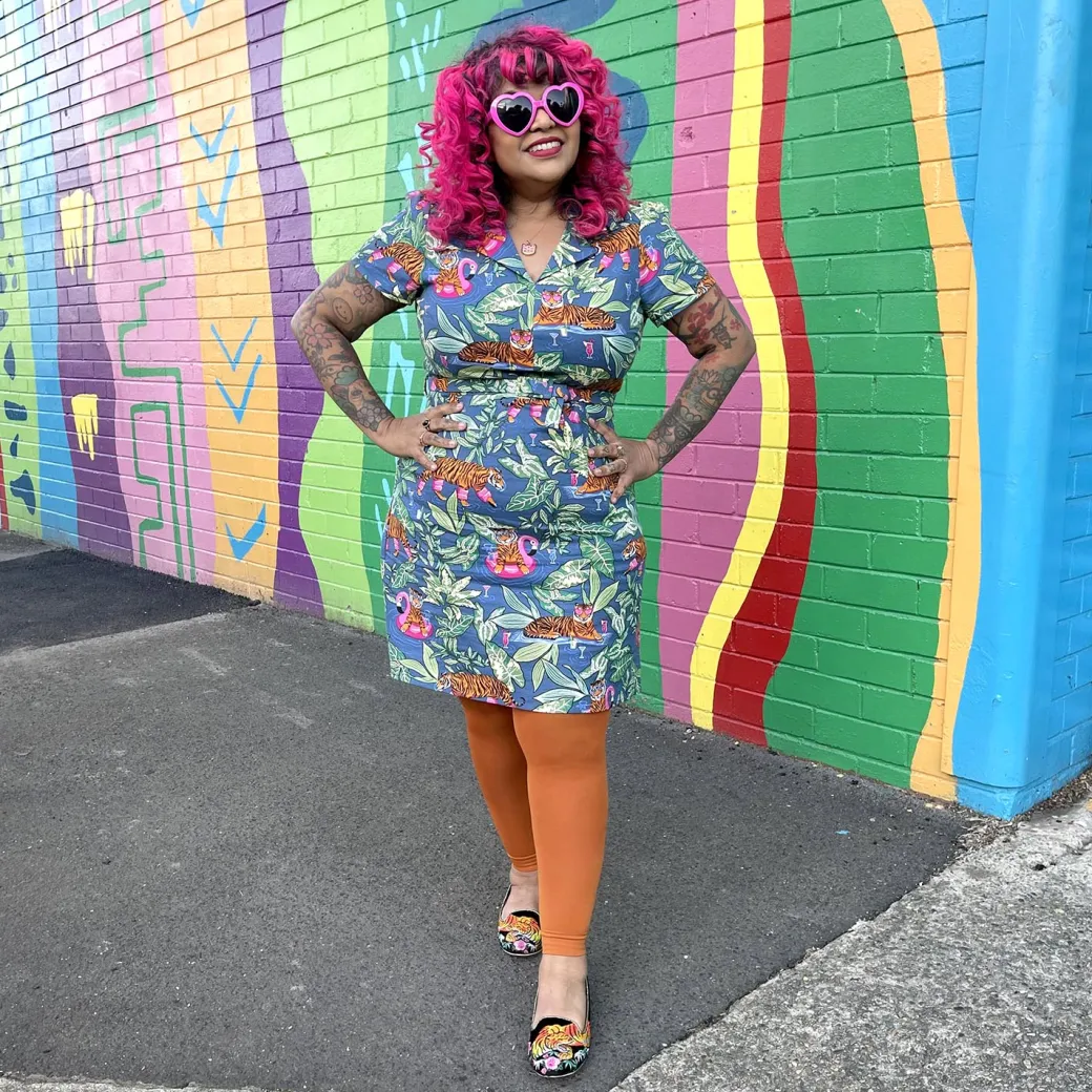 80 Denier Footless Tights - Toffee Apple