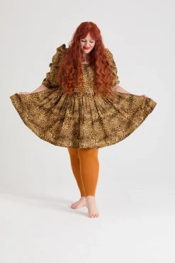 80 Denier Footless Tights - Toffee Apple