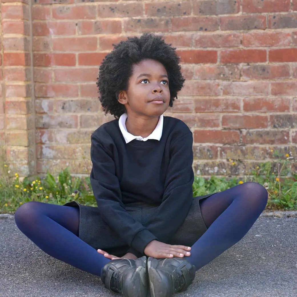 50 Denier Kids Tights - Navy