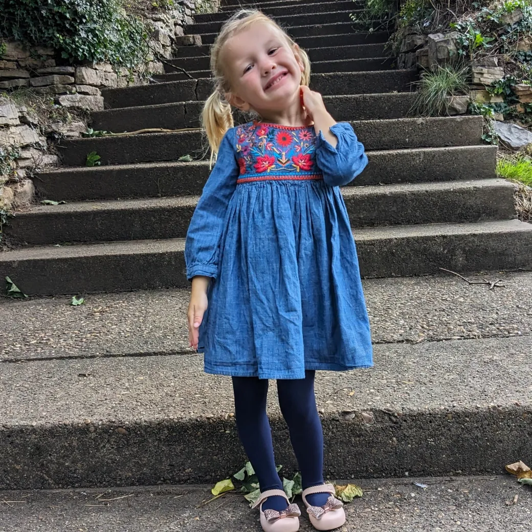 50 Denier Kids Tights - Navy