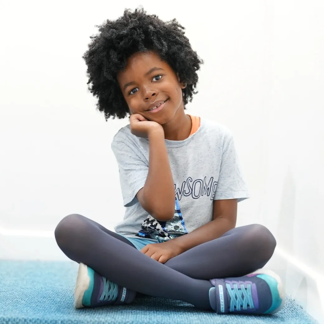 50 Denier Kids Tights - Slate Grey