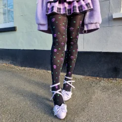 80 Denier Opaque Tights - Aliens