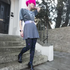 80 Denier Opaque Tights - Aliens