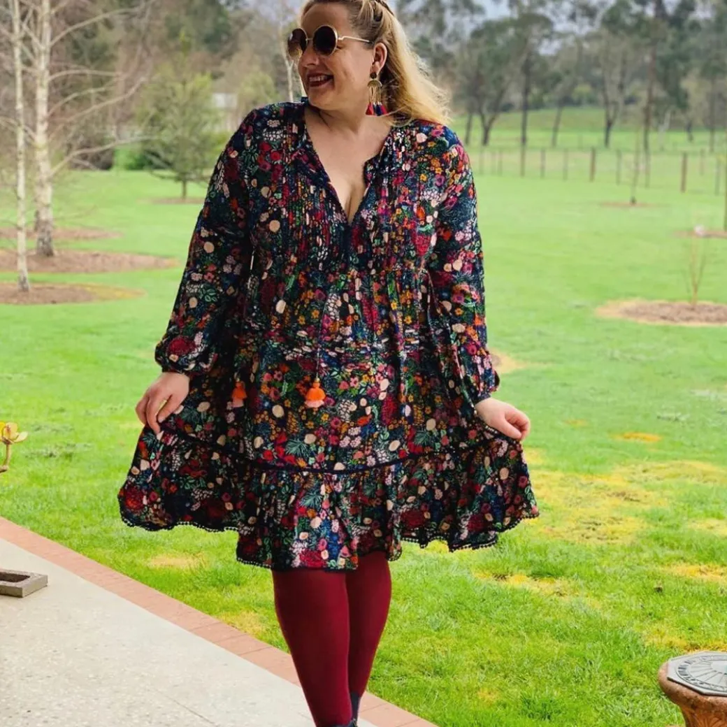 80 Denier Opaque Tights - Burgundy