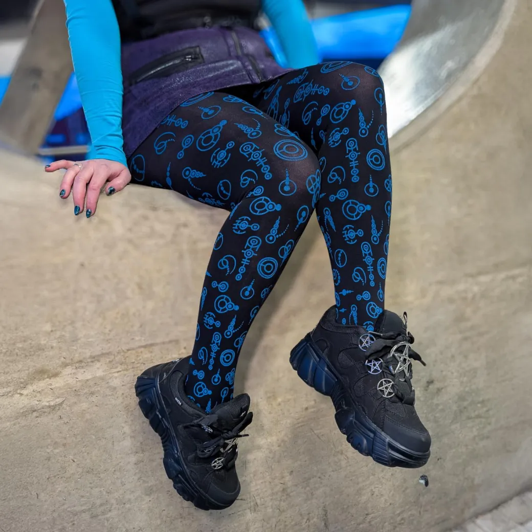 80 Denier Opaque Tights - Crop Circles