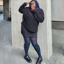 80 Denier Opaque Tights - Crop Circles