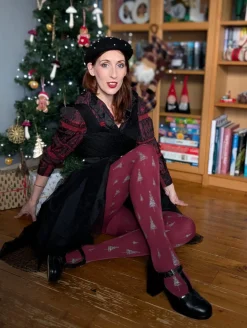 80 Denier Opaque Tights - Enchanted Forest