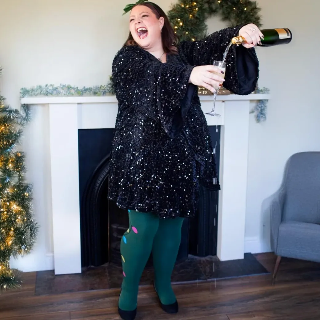 80 Denier Opaque Tights - Fairy Lights