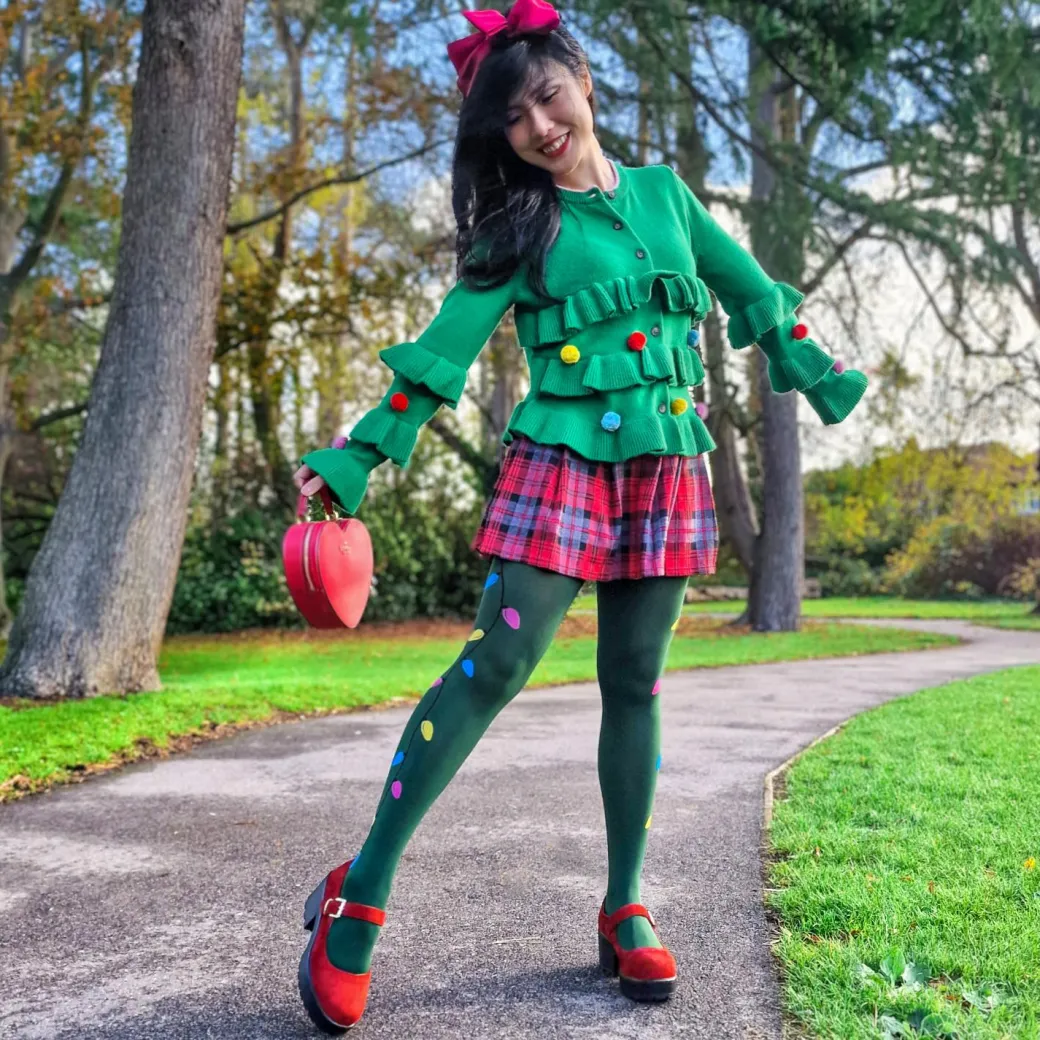 80 Denier Opaque Tights - Fairy Lights
