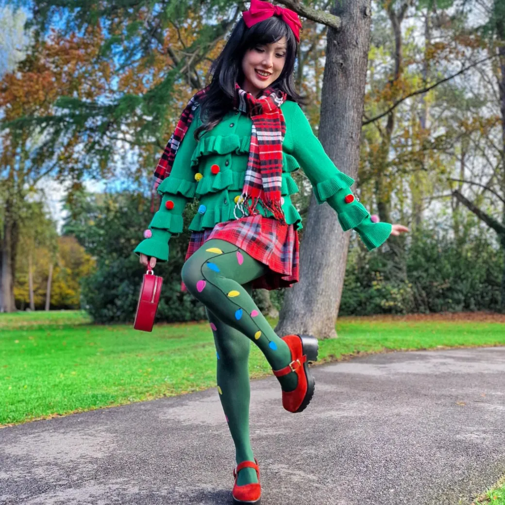 80 Denier Opaque Tights - Fairy Lights