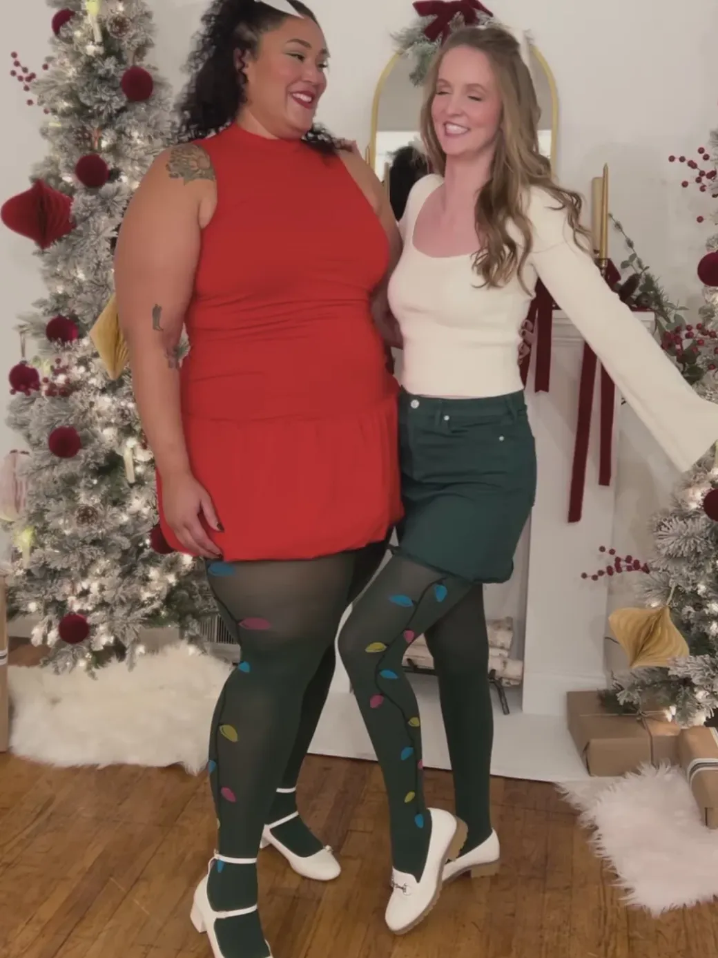 80 Denier Opaque Tights - Fairy Lights
