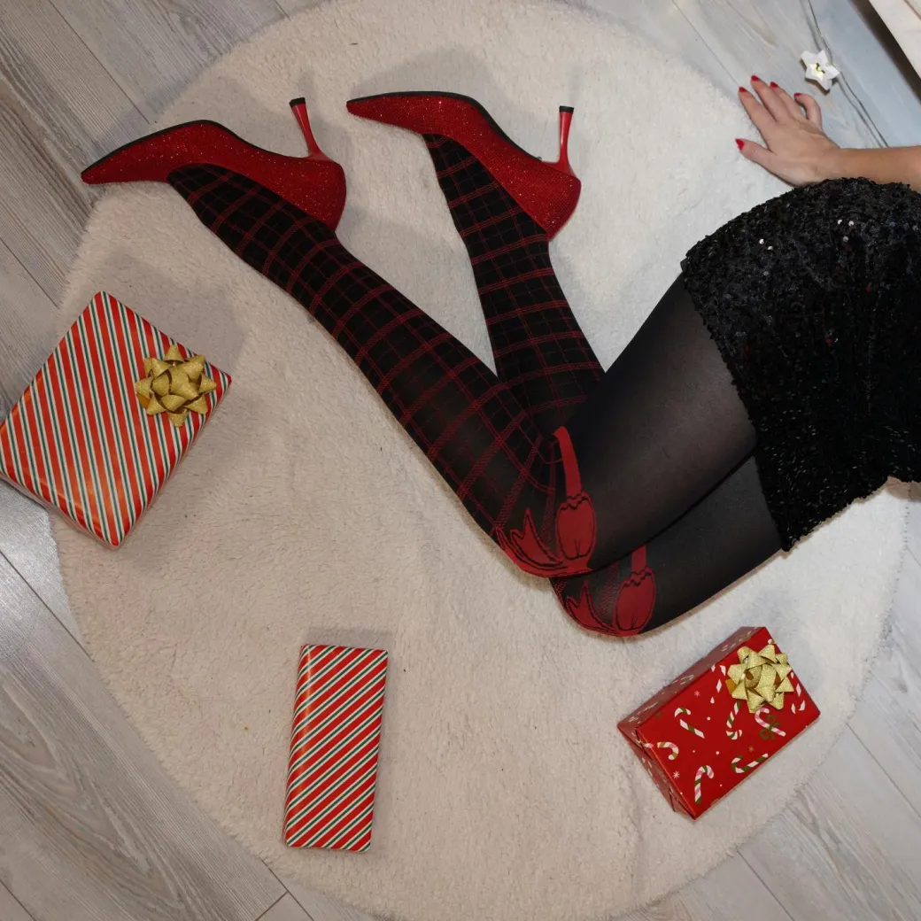 80 Denier Opaque Tights - Gift Wrapped