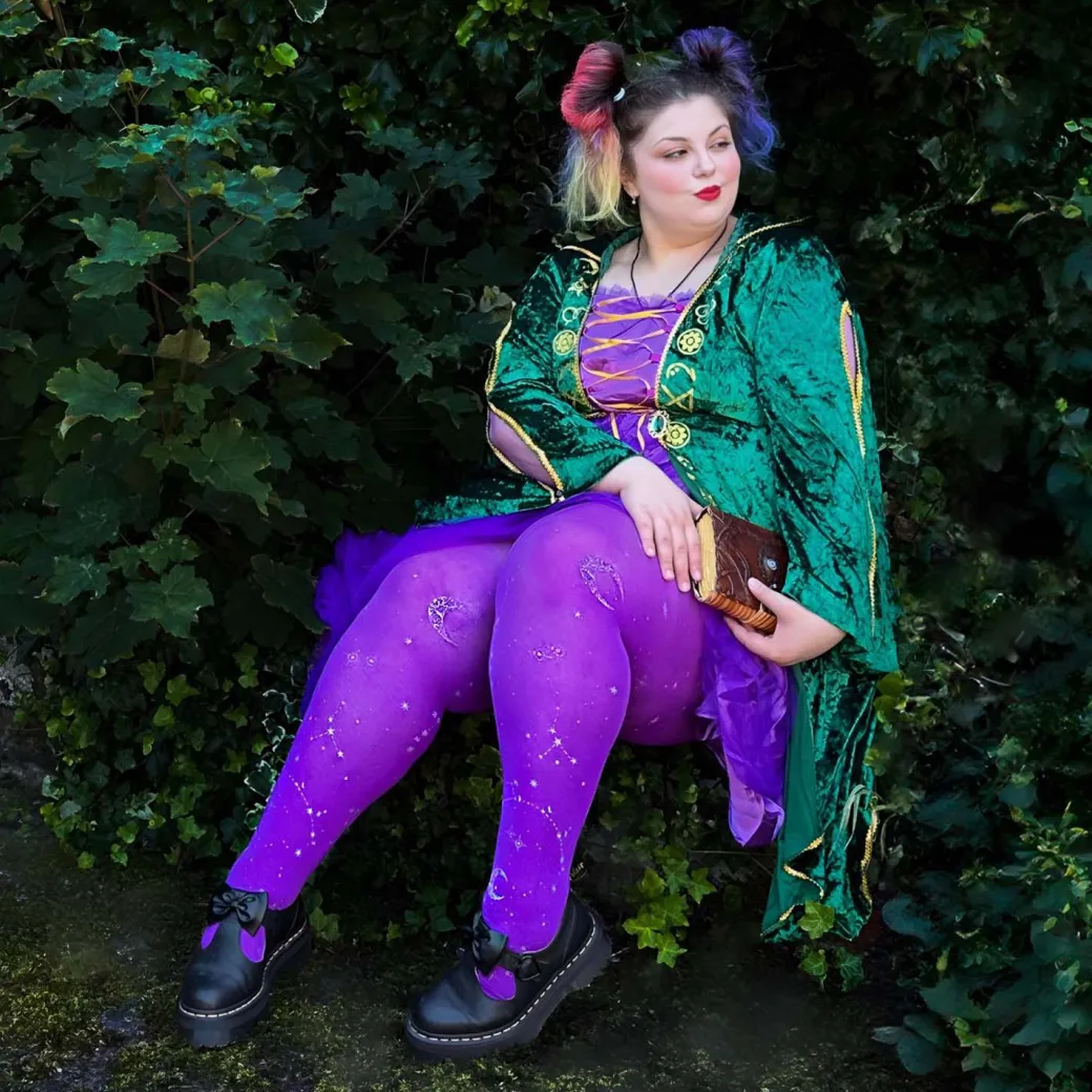 80 Denier Opaque Tights - Hallow-queen Purple