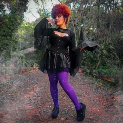 80 Denier Opaque Tights - Hallow-queen Purple