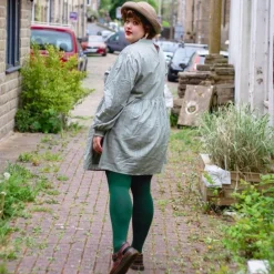 80 Denier Opaque Tights - Hit the Bottle Green
