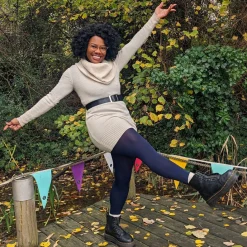 80 Denier Opaque Tights - Navy