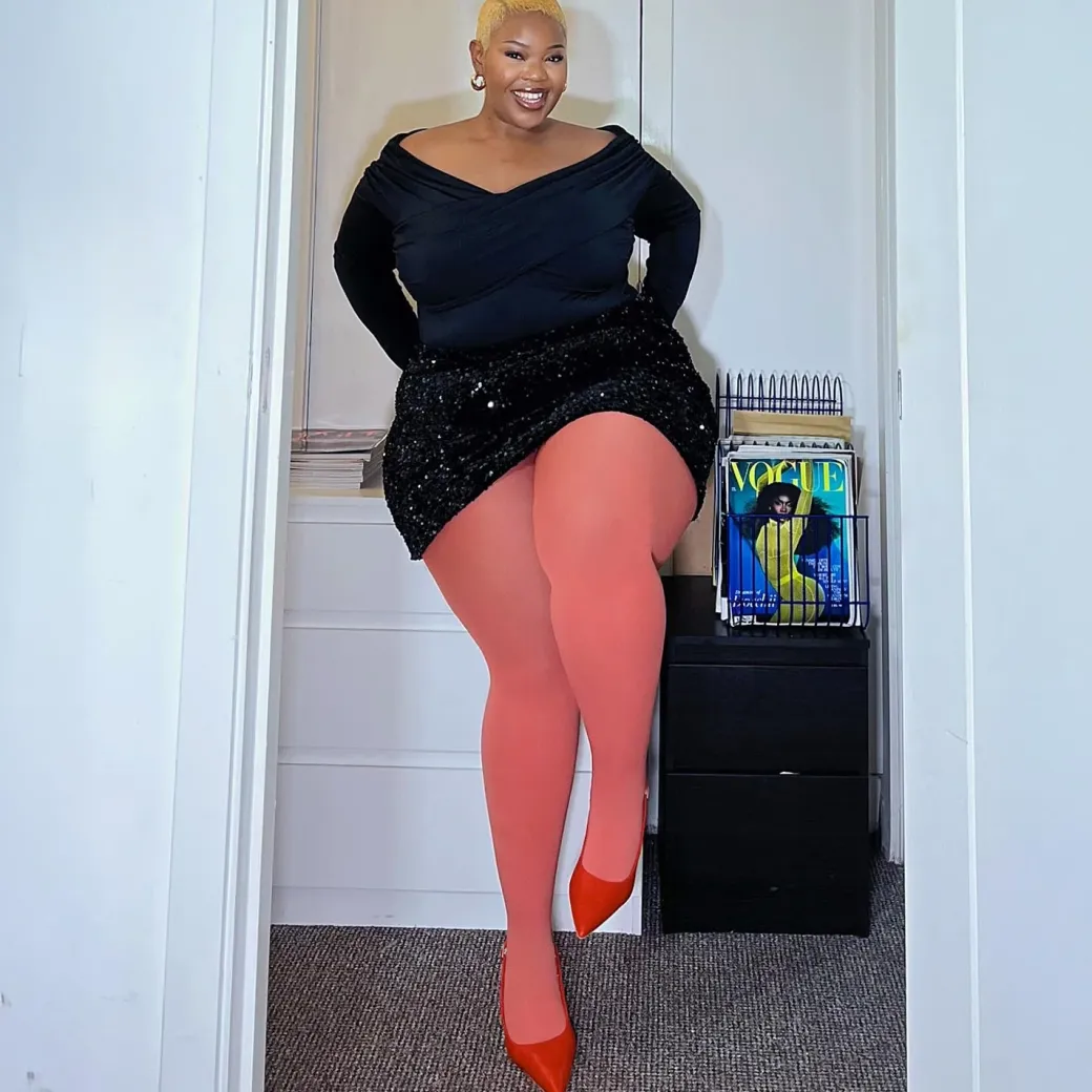 80 Denier Opaque Tights - Peach Party