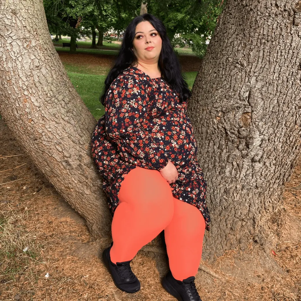80 Denier Opaque Tights - Peach Party