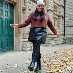 80 Denier Opaque Tights - Polka Bear