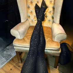 80 Denier Opaque Tights - Star Dusted Glitter