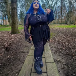80 Denier Opaque Tights - Star Leg Wrap