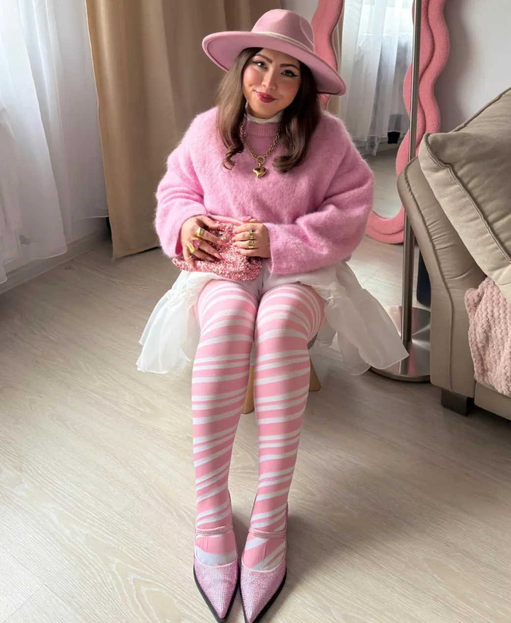 80 Denier Opaque Tights - Sugar Plum