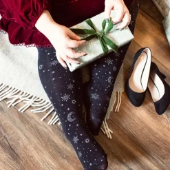 80 Denier Opaque Tights - Winter Solstice